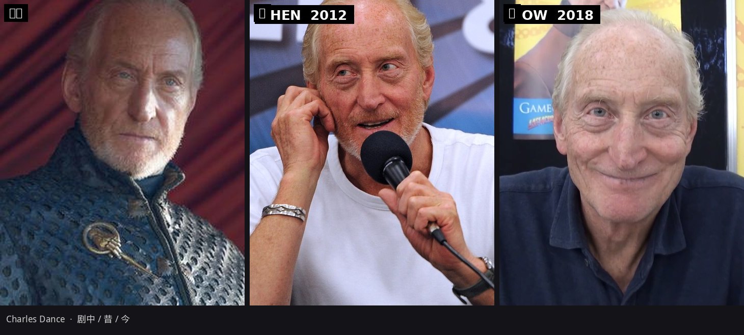 泰温·兰尼斯特 / Charles Dance：剧中、昔、今