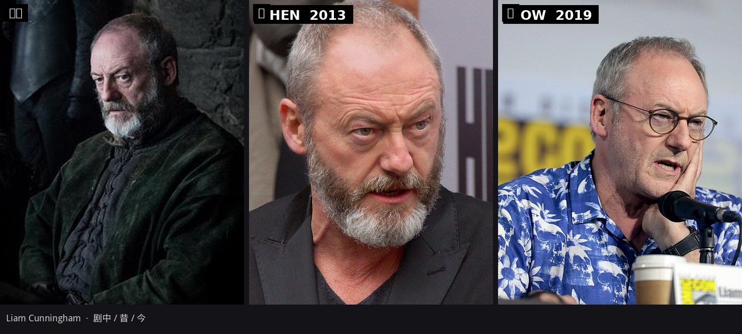 洋葱骑士 / Liam Cunningham：剧中、昔、今