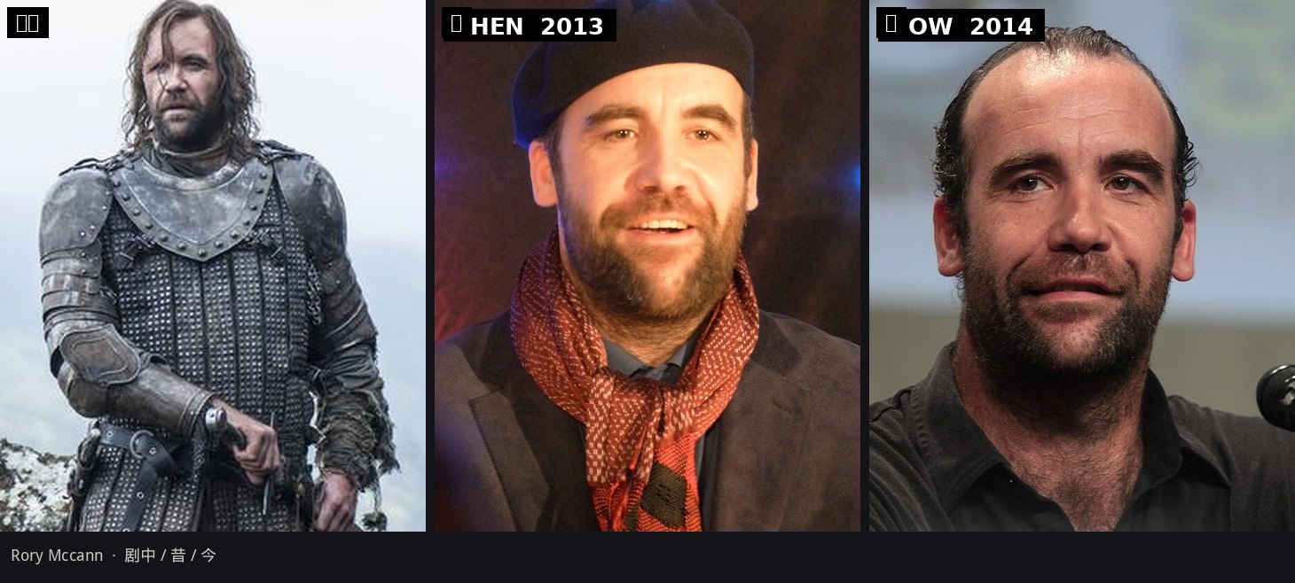 猎狗 / Rory McCann：剧中、昔、今